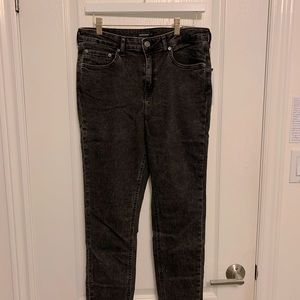 Frank & Oak. Faded Black Skinny Jeans